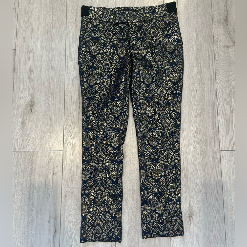 Smythe Gold Metallic Brocade Trousers